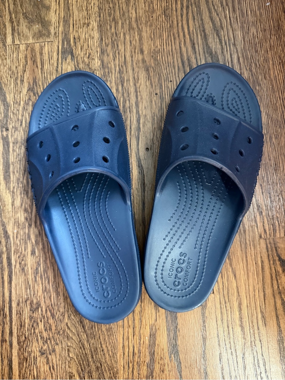 CROCS Navy Blue Slide Sandals